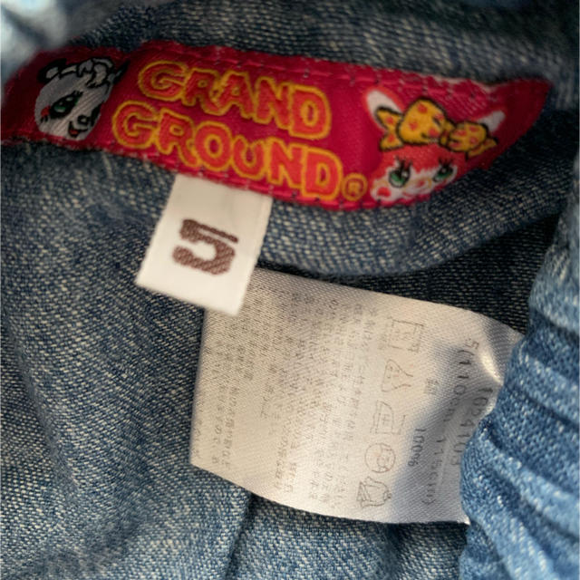 GrandGround(グラグラ)のグラグラ デニムスカート キッズ/ベビー/マタニティのキッズ服女の子用(90cm~)(スカート)の商品写真