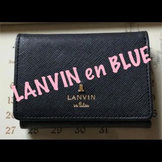 ランバンオンブルー(LANVIN en Bleu)のランバンオンブルー 折り財布 コインケース付き ネイビー (財布)