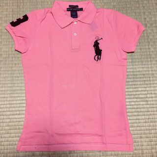 ポロラルフローレン(POLO RALPH LAUREN)のゲリラタイム！新品！ラルフローレン ポロシャツ ピンク L(ポロシャツ)