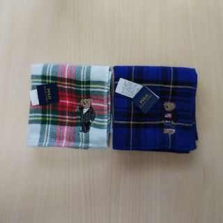 ラルフローレン(Ralph Lauren)のラルフローレン タオルハンカチ 2枚 新品 ④(ハンカチ)