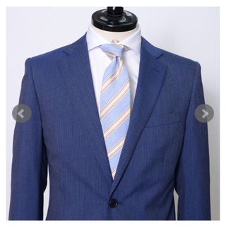 スーツカンパニー(THE SUIT COMPANY)の新品未使用 ONLY スーツ上下 ウール100% ブルー無地 180Y(セットアップ)