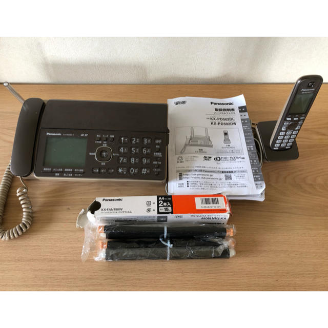 Panasonic - Panasonic FAX電話機 子機 説明書 インク付き KX-PD502-Tの通販 by hitomi's