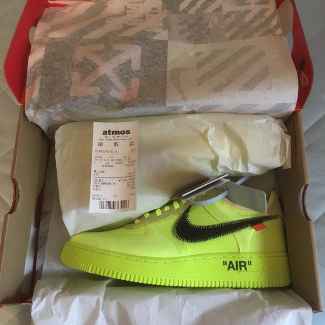 自身購入 確実正規品 NIKE AIR FORCE 1 OFF-WHITE