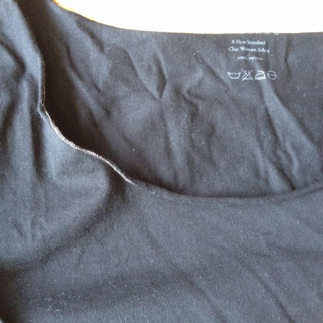 BEAMS(ビームス)の黒の七部丈シンプルトップス レディースのトップス(Tシャツ(長袖/七分))の商品写真
