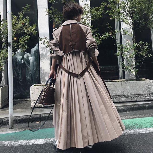 ameri vintage バックプリーツコート