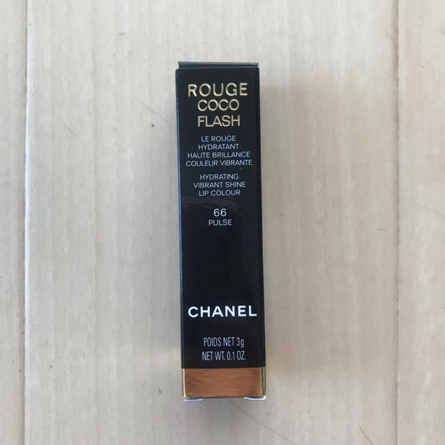 CHANEL(シャネル)のみずちるこ様  CHANEL ルージュココフラッシュ 66 パルス コスメ/美容のベースメイク/化粧品(口紅)の商品写真