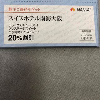 スイスホテル20%割引券(宿泊券)