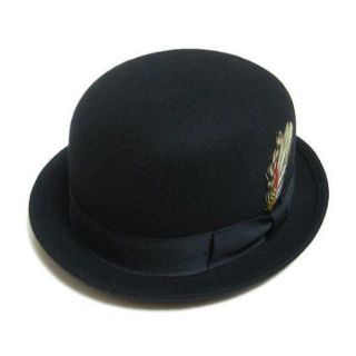 ニューヨークハット(NEW YORK HAT)のニューヨークハットLaurel Derbyボーラーハット黒 M(ハット)