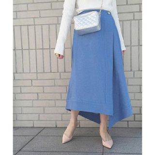 ラウンジドレス(Loungedress)のラップアシメスカート 値下(ロングスカート)