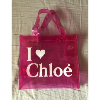 クロエ(Chloe)のChloe クロエ クリアミニバック ピンク(ハンドバッグ)