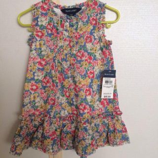 ラルフローレン(Ralph Lauren)のラルフローレン 花柄ワンピース12M新品(ワンピース)