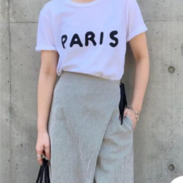 Drawer(ドゥロワー)のRXMANCE ロマンス PARIS 半袖Tシャツ XS 白 ドゥロワー  レディースのトップス(Tシャツ(半袖/袖なし))の商品写真