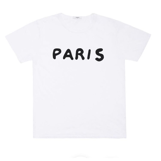 Drawer(ドゥロワー)のRXMANCE ロマンス PARIS 半袖Tシャツ XS 白 ドゥロワー  レディースのトップス(Tシャツ(半袖/袖なし))の商品写真