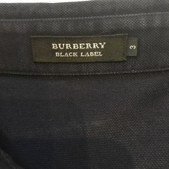 BURBERRY BLACK LABEL(バーバリーブラックレーベル)のBURBERRY BLACK  LABEL ポロシャツ サイズ3 メンズのトップス(ポロシャツ)の商品写真