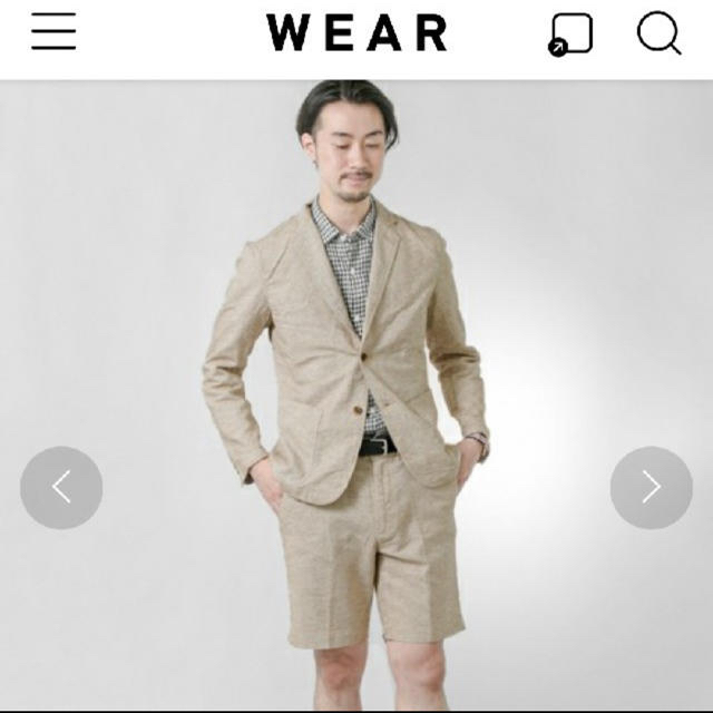 URBAN RESEARCH(アーバンリサーチ)のURBAN RESEARCH パナマジャケットショーツセットアップ メンズのパンツ(ショートパンツ)の商品写真