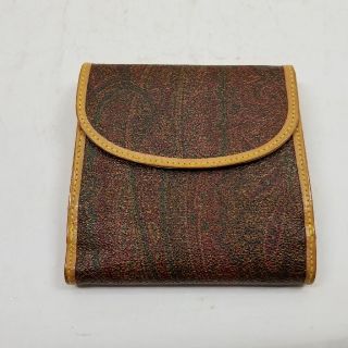 エトロ(ETRO)のETRO エトロ ペイズリー柄 PVCレザー 2つ折り財布(財布)