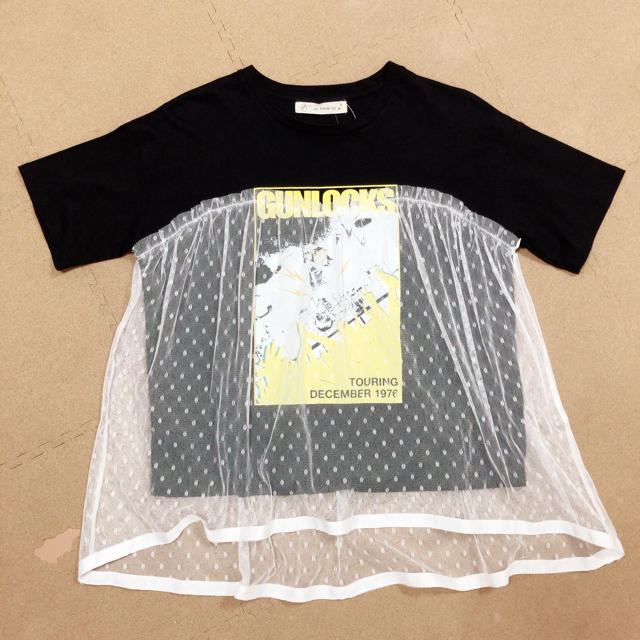 AS KNOW AS(アズノウアズ)のアズノゥアズ:チュールロックTEE レディースのトップス(Tシャツ(半袖/袖なし))の商品写真