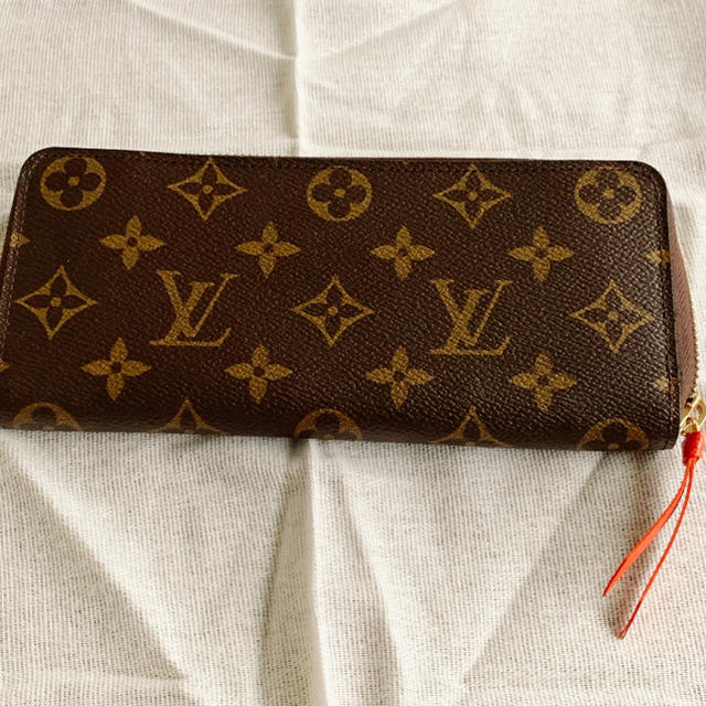 超美品  LOUIS VUITTON ポルトフォイユ・クレマンス オレンジ 財布