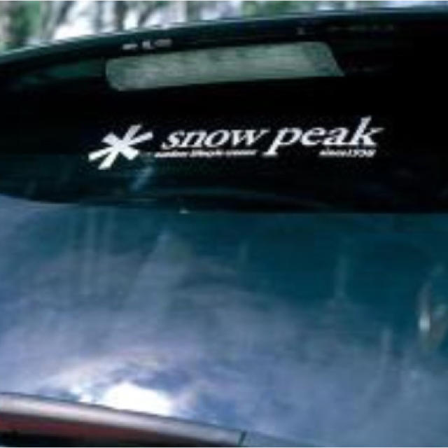 Snow Peak(スノーピーク)のスノーピーク(snow peak) ロゴステッカー NV004 正規品 スポーツ/アウトドアのスポーツ/アウトドア その他(その他)の商品写真