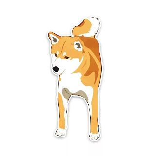 新品未使用　送料無料　柴犬　ステッカー(犬)