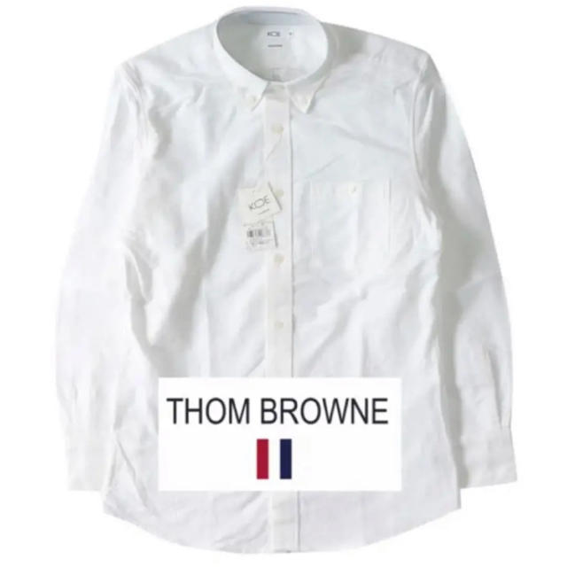 THOM BROWNE(トムブラウン)の【新品  未使用】THOM BROWNE オックスフォード ボタンダウンシャツ メンズのトップス(Tシャツ/カットソー(七分/長袖))の商品写真