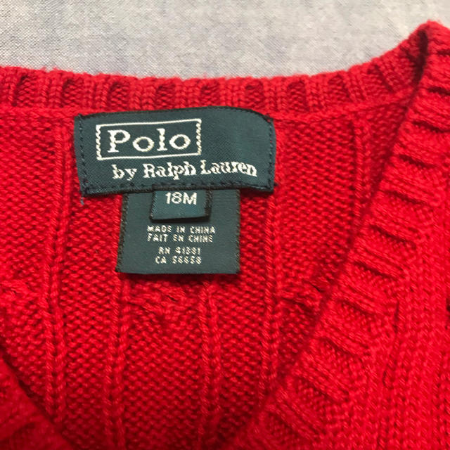 POLO RALPH LAUREN(ポロラルフローレン)のラルフローレン ベスト キッズ/ベビー/マタニティのベビー服(~85cm)(ニット/セーター)の商品写真