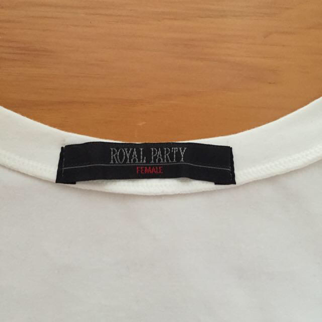 ROYAL PARTY(ロイヤルパーティー)の袖シフォンTシャツ レディースのトップス(Tシャツ(半袖/袖なし))の商品写真