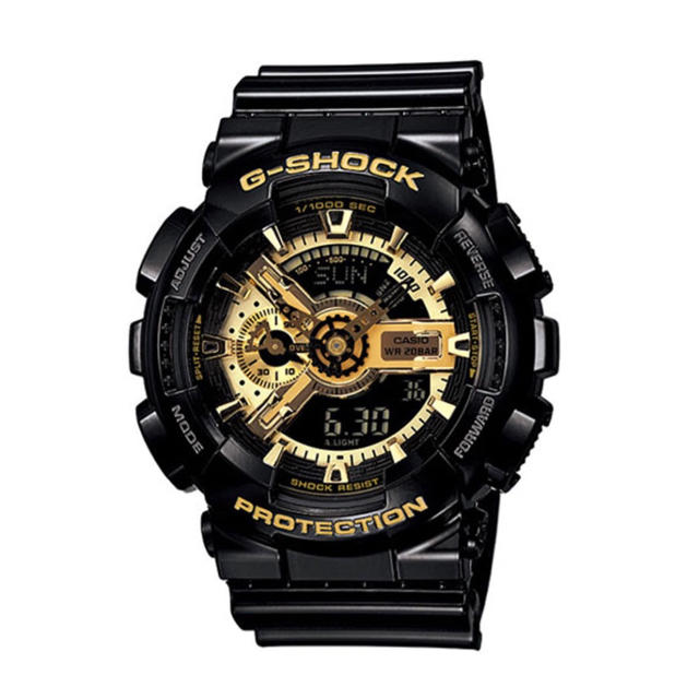 G-SHOCK(ジーショック)の【新品】G-SHOCK Black×Gold GA-110GB-1AJF メンズの時計(腕時計(デジタル))の商品写真