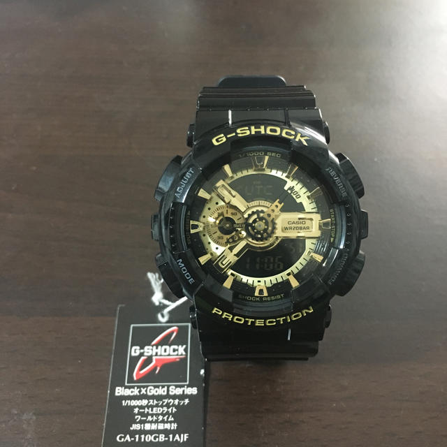 G-SHOCK(ジーショック)の【新品】G-SHOCK Black×Gold GA-110GB-1AJF メンズの時計(腕時計(デジタル))の商品写真