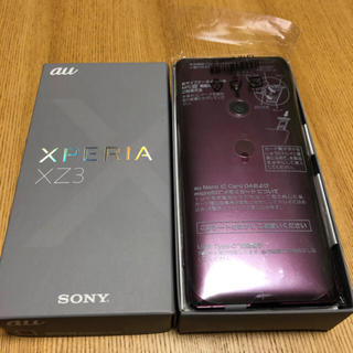 エクスペリア(Xperia)の【新品未使用】SIMロック解除済 Xperia XZ3 SOV39 RED(スマートフォン本体)