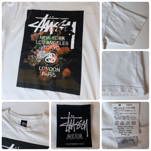 STUSSY(ステューシー)の【希少】ステューシー《STUSSY》ワールドツアー 絵画 Tシャツ メンズのトップス(Tシャツ/カットソー(半袖/袖なし))の商品写真