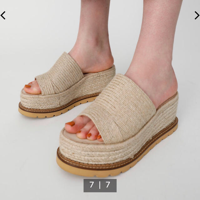 moussy(マウジー)のMOUSSY ◎ JUTE SOLE WEDGE ミュール レディースの靴/シューズ(サンダル)の商品写真