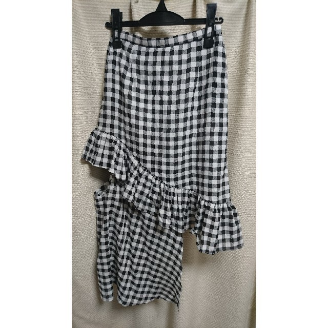 Honey mi Honey(ハニーミーハニー)のHoney mi Honey design ginghamcheck skirt レディースのスカート(ひざ丈スカート)の商品写真