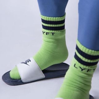 LÝFT SOCKS - YELLOW/LIME　新品・未開封(ソックス)