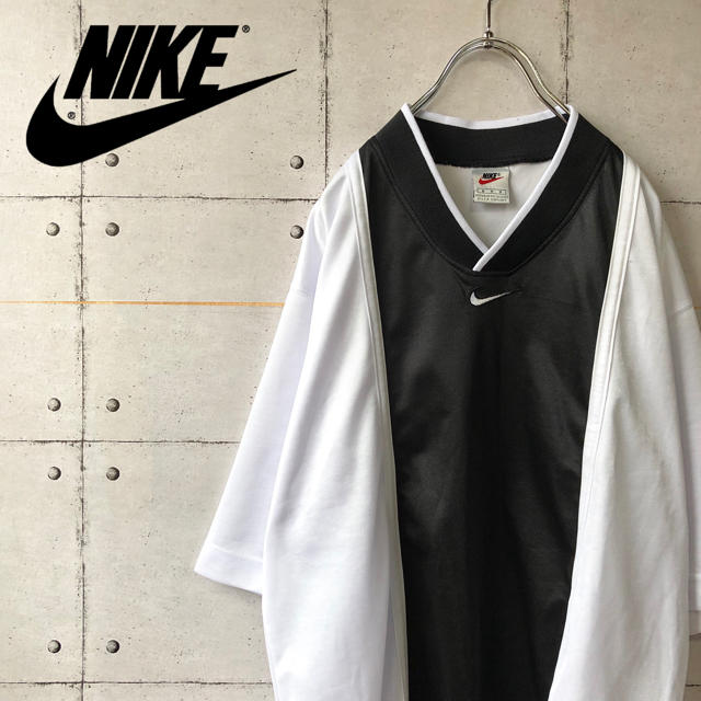 【激レア】 90s NIKE ナイキ 銀タグ バイカラー ゲームシャツ Tシャツ | フリマアプリ ラクマ レア 90s 銀タグ ナイキ 人気 ゲームシャツ 刺繍ロゴ 好配色 tシャツ