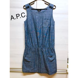 アーペーセー(A.P.C)の美品❤︎A.P.C. アーペーセー ワンピース デニム(ひざ丈ワンピース)