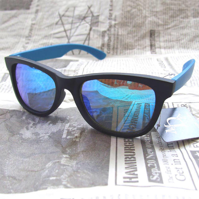 ミラーサングラス/ブルー ×2 レディースのファッション小物(サングラス/メガネ)の商品写真
