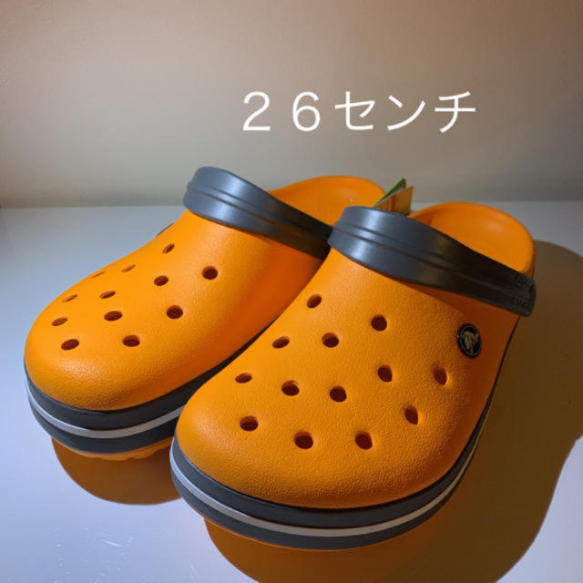 crocs(クロックス)の２６センチ 新品クロックス クロックバンド 正規品  オレンジ メンズの靴/シューズ(サンダル)の商品写真