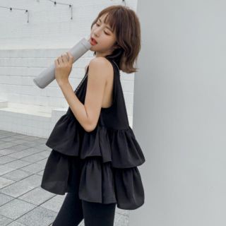 ザラ(ZARA)のバースデーバッシュ birthdaybash トリプルフリル トップス(タンクトップ)