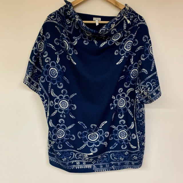 LOEWE(ロエベ)のLOEWE ロエベ ネイビー 半袖 トップス Sサイズ メンズのトップス(Tシャツ/カットソー(半袖/袖なし))の商品写真