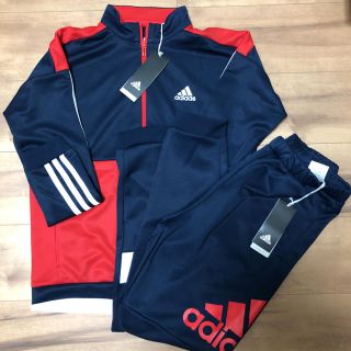 アディダス(adidas)のアディダス ジャージ 上下 新品 160 ネイビー×レッド(その他)