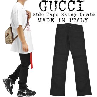 グッチ(Gucci)の美品★定価約¥10万★GUCCI★グッチ★スキニー デニム★ブラック★イタリア製(デニム/ジーンズ)