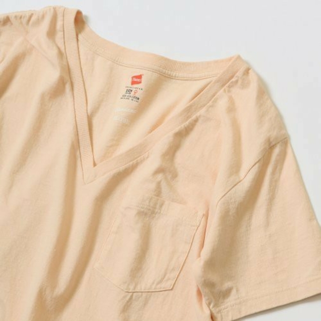 SLOBE IENA(スローブイエナ)のスローブイエナ＊HANES 別注USコットンVネックポケットTシャツ レディースのトップス(Tシャツ(半袖/袖なし))の商品写真