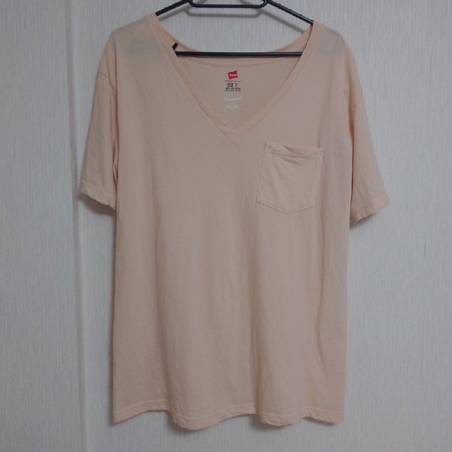 SLOBE IENA(スローブイエナ)のスローブイエナ＊HANES 別注USコットンVネックポケットTシャツ レディースのトップス(Tシャツ(半袖/袖なし))の商品写真