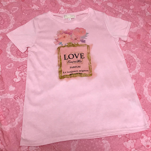 EmiriaWiz(エミリアウィズ)のEmiria Wiz♡パフュームTシャツピンク レディースのトップス(Tシャツ(半袖/袖なし))の商品写真