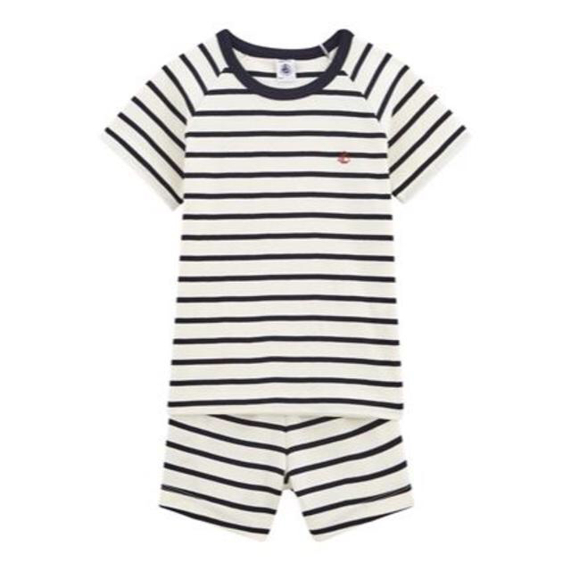 PETIT BATEAU(プチバトー)の☆SALE☆プチバトー マリニエール半袖パジャマ キッズ/ベビー/マタニティのキッズ服男の子用(90cm~)(パジャマ)の商品写真