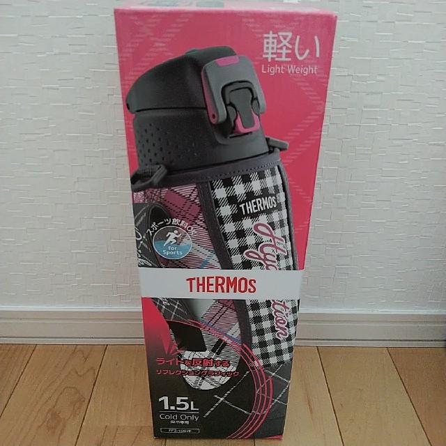 THERMOS(サーモス)のサーモス 水筒 真空断熱スポーツボトル 1.5L グレイギンガム  キッズ/ベビー/マタニティの授乳/お食事用品(水筒)の商品写真