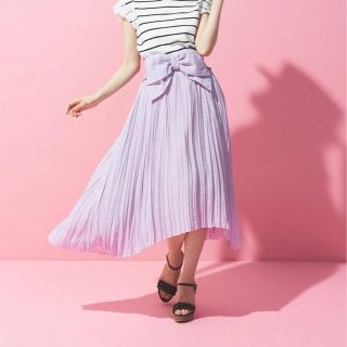 ウィルセレクション(WILLSELECTION)のウィルセレクション♡ワッシャープリーツリボンスカート(ロングスカート)