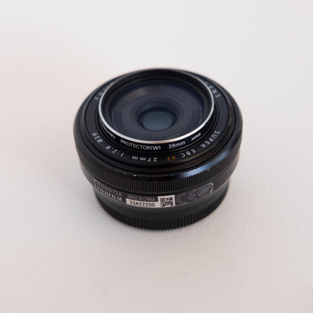レンズ(単焦点)FUJINON XF27mm f2.8 （プロテクター付き）