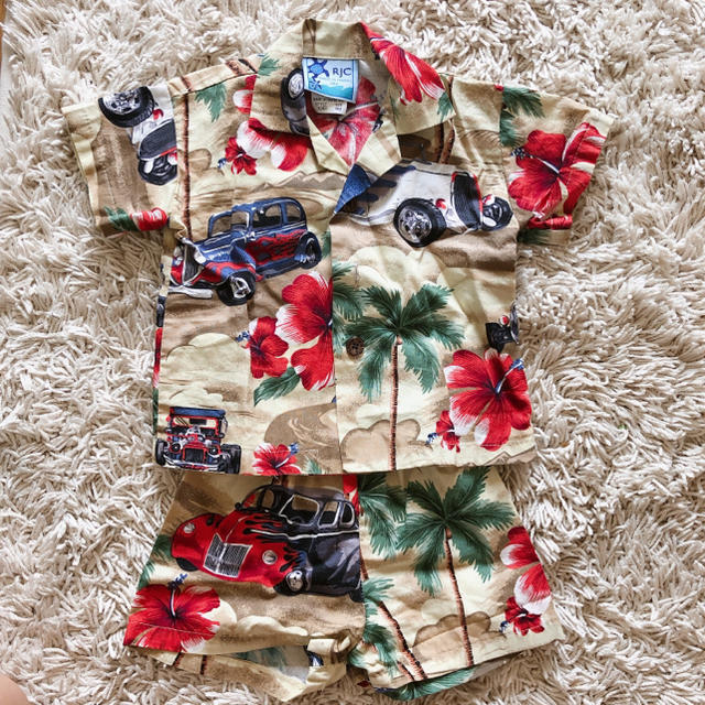Ron Herman(ロンハーマン)のRJC ベビー アロハシャツ Hawaii セットアップ キッズ/ベビー/マタニティのベビー服(~85cm)(Ｔシャツ)の商品写真